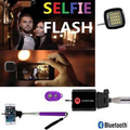 iBank(R)Selfie Stick+Bluetooth Shutter+Mini Flashlight